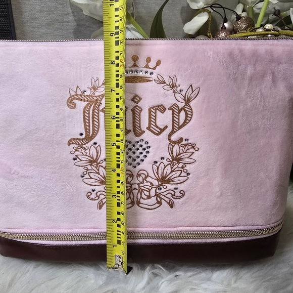 Juicy Couture Pink/ Brown oG Cosmetic BagVERY RARE! New - Picture 3 of 7